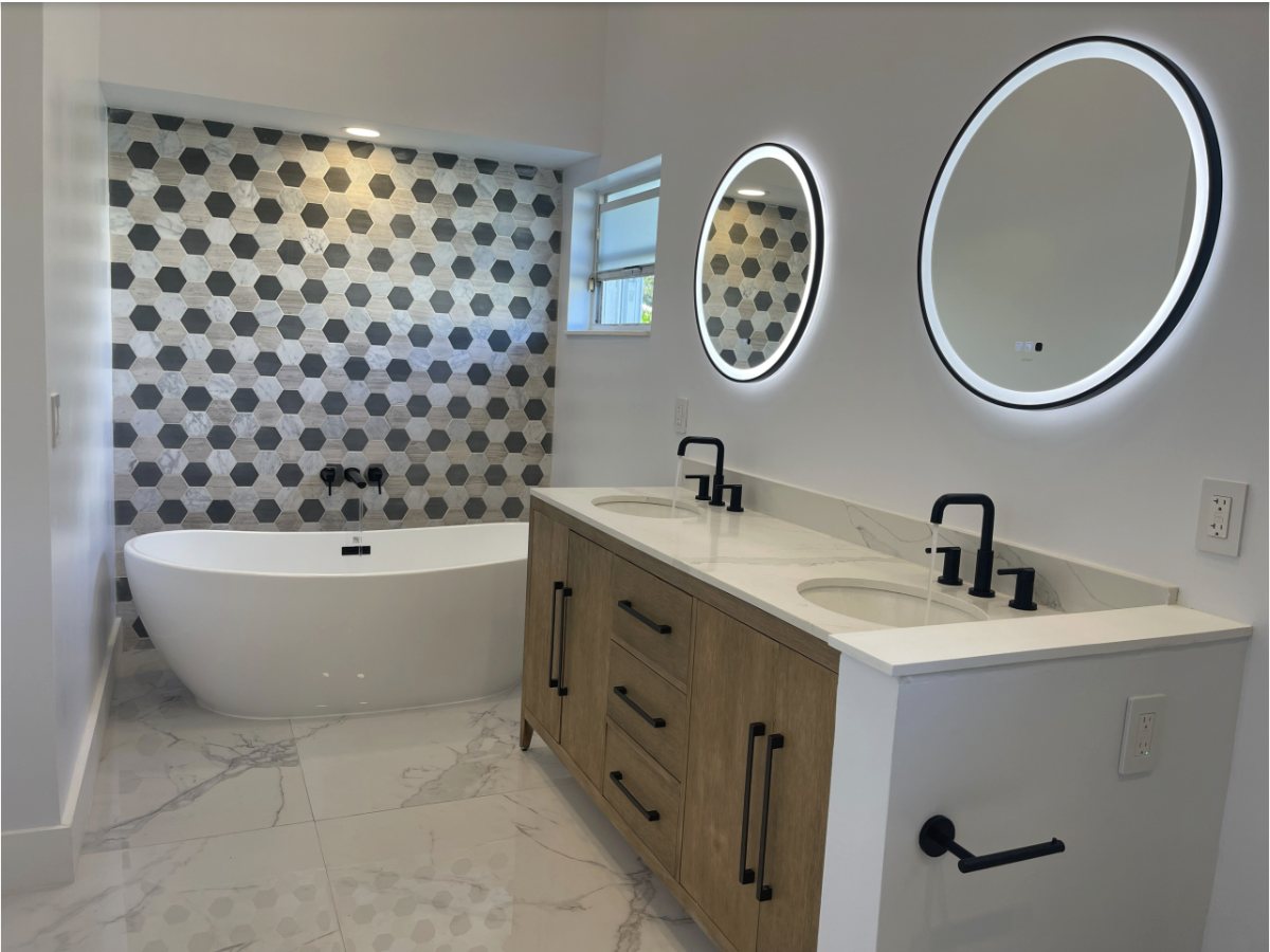 Master Bathroom Pitts completed project photo 3